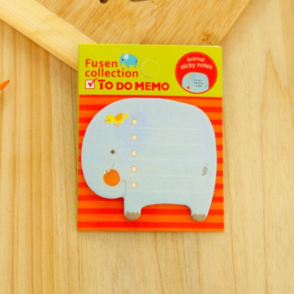 5 packs sticker Cute Animal Sticky Notes Notepad Memo Pads Cat turtle Stationery - Picture 3 of 7